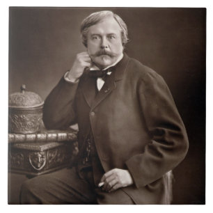 Carreau Edmond de Goncourt (1822-96) de 'Galerie Contemp