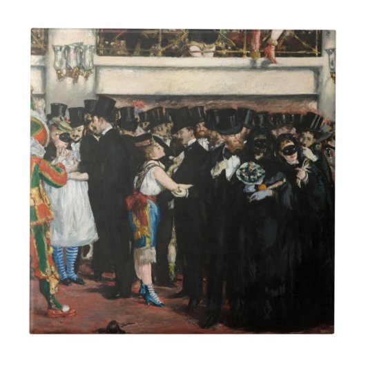 Carreau Edouard Manet - Bal masqué à l'Opéra (Devant)