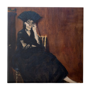 Carreau Edouard Manet - Berthe Morisot avec ventilateur