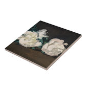 Carreau Edouard Manet - Branche de pivoines blanches, séca (Côté)