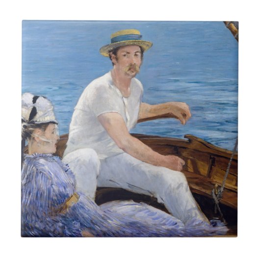 Carreau Edouard Manet - En bateau (Devant)