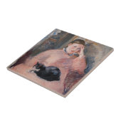 Carreau Edouard Manet - Femme avec chat (Côté)