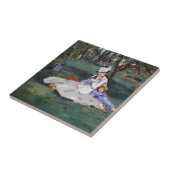 Carreau Edouard Manet - La famille Monet dans son jardin (Côté)