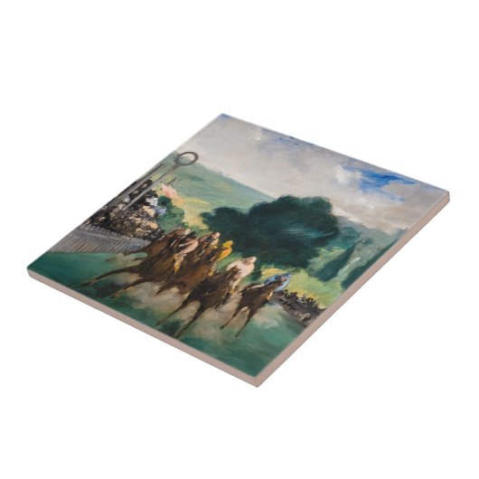 Carreau Edouard Manet - Les courses à Longchamp (Côté)