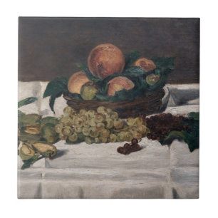 Carreau Edouard Manet - Nature morte : fruits sur une tabl