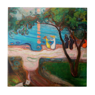 Carreau Edvard Munch - Danse sur la plage