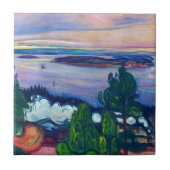 Carreau Edvard Munch - Fumée de train (Devant)