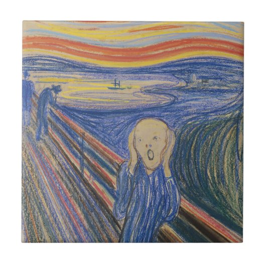 Carreau Edvard Munch Le Cri 1895 Impression d'art au paste (Devant)