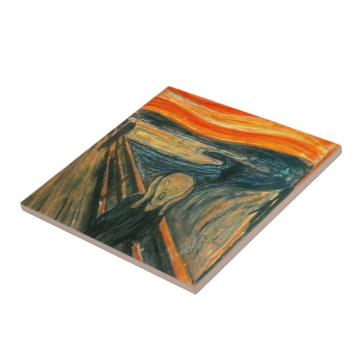 Carreau EDVARD MUNCH - le cri perçant 1893 (Côté)