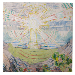 Carreau Edvard Munch - Le Soleil