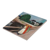 Carreau Edvard Munch - Les filles sur le pont (Côté)