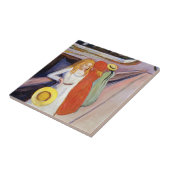 Carreau Edvard Munch - Les filles sur le pont 1901 (Côté)