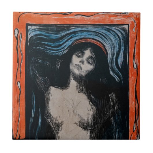 Carreau Edvard Munch - Madonna Lithographie (Devant)