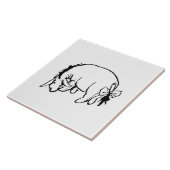 Carreau Eeyore inspectant sa queue (Côté)