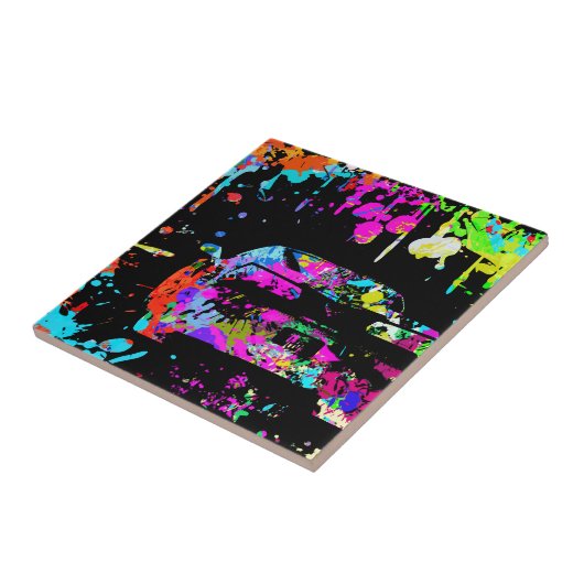 Carreau Effet de graffiti d'éclaboussure de peinture de (Côté)