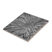 Carreau Effet de look texturé Fleur d'argent Art floral Da (Côté)