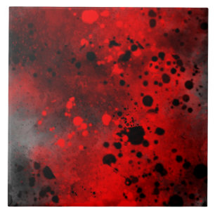 Carreau Effet de peinture rouge rétro