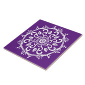 Carreau Eggplant Mandala (Côté)