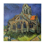 Carreau Eglise à Auvers-sur-Oise par Vincent van Gogh<br><div class="desc">L'église d'Auvers par Vincent van Gogh est une peinture architecturale de post impressionnisme d'art vintage. Vue extérieure d'une église aux vitraux et personnage se dirigeant vers la Chapelle par un chemin pavé. À propos de l'artiste : Vincent Willem van Gogh (1853-1890) fut l'un des peintres Post impressionnistes les plus célèbres...</div>