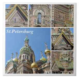 Carreau Église du sauveur sur le sang, St Petersburg