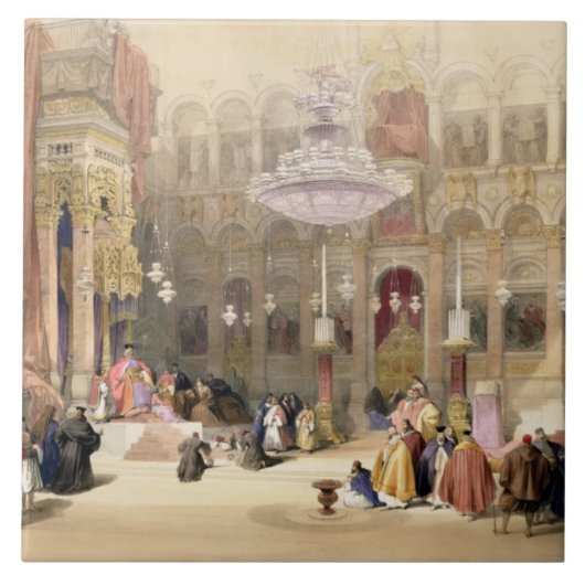 Carreau Église grecque de la tombe sainte, Jérusalem, avr. (Devant)