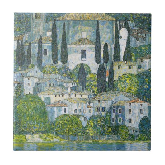 Carreau Église (Kirche) à Cassone par Gustav Klimt (Devant)