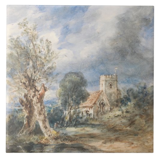 Carreau Église Stoke Poges (1834) John Constable (Devant)