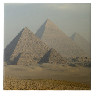 Carreau Égypte, Giza, complexe des pyramides de Gizeh, pla