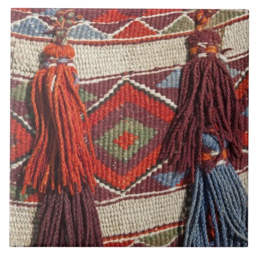 Carreau Égypte, Gizeh. Couverture de chameau aux Pyramides (Devant)