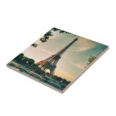 Carreau Eiffel tour lancer oreiller (Côté)