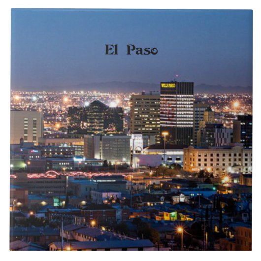 Carreau El Paso, Texas la nuit (Devant)