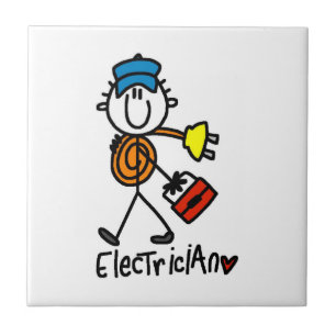 Carreau Électricien Bonhomme Allumette
