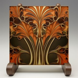 Carreau Élégance automnale Art Nouveau
