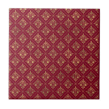 Élégance Dorée – Botanique Rouge Bordeaux et Or