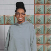 Carreau Élégance géométrique du milieu du siècle Earthy Tu