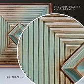 Carreau Élégance géométrique du milieu du siècle Earthy Tu