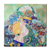 Carreau Élégance intemporelle avec le bébé de Klimt (Devant)