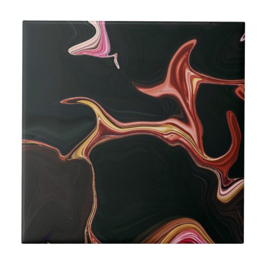 Carreau Élégant Arrière - plan de texture en marbre noir (Devant)