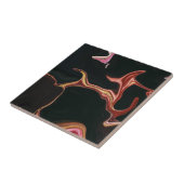 Carreau Élégant Arrière - plan de texture en marbre noir (Côté)