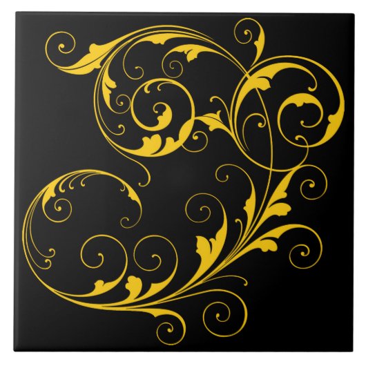Carreau Elegant Black & Gold (Devant)