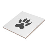 Carreau Élégant blanc noir Lion Paw (Côté)