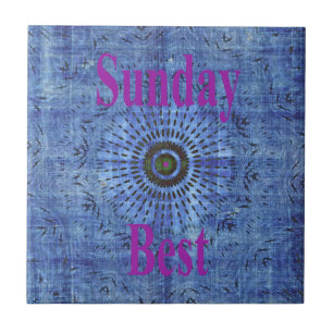 Carreau Elégant bleu denim motif vectoriel impression art