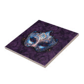Carreau Elegant Blue Masquerade Mask (Côté)