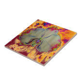 Carreau Elégant boho abstrait aquarelle orchidée peinture (Côté)