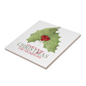 Carreau Élégant Botanique Pays de Noël (Côté)