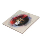 Carreau Elégant Carnaval de Venise Masque d'Art (Côté)