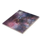 Carreau Elégant décor moderne bleu noir rose espace (Côté)