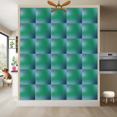 Carreau Élégant dégradé vert et bleu Abstrait