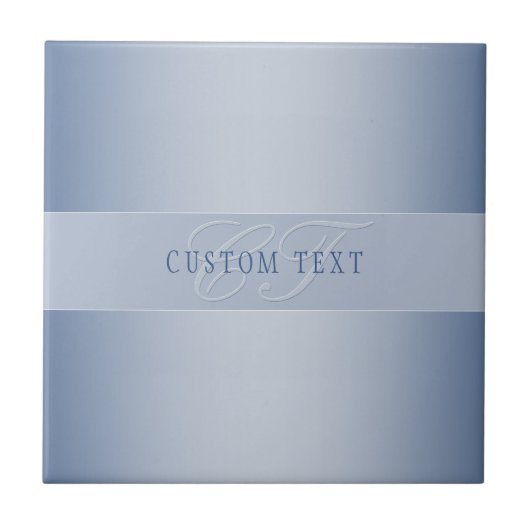 Carreau Élégant écriture de script de monogramme modifiabl (Devant)