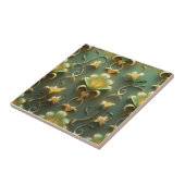 Carreau Elegant Floral Art Nouveau Ceramic Tile (Côté)